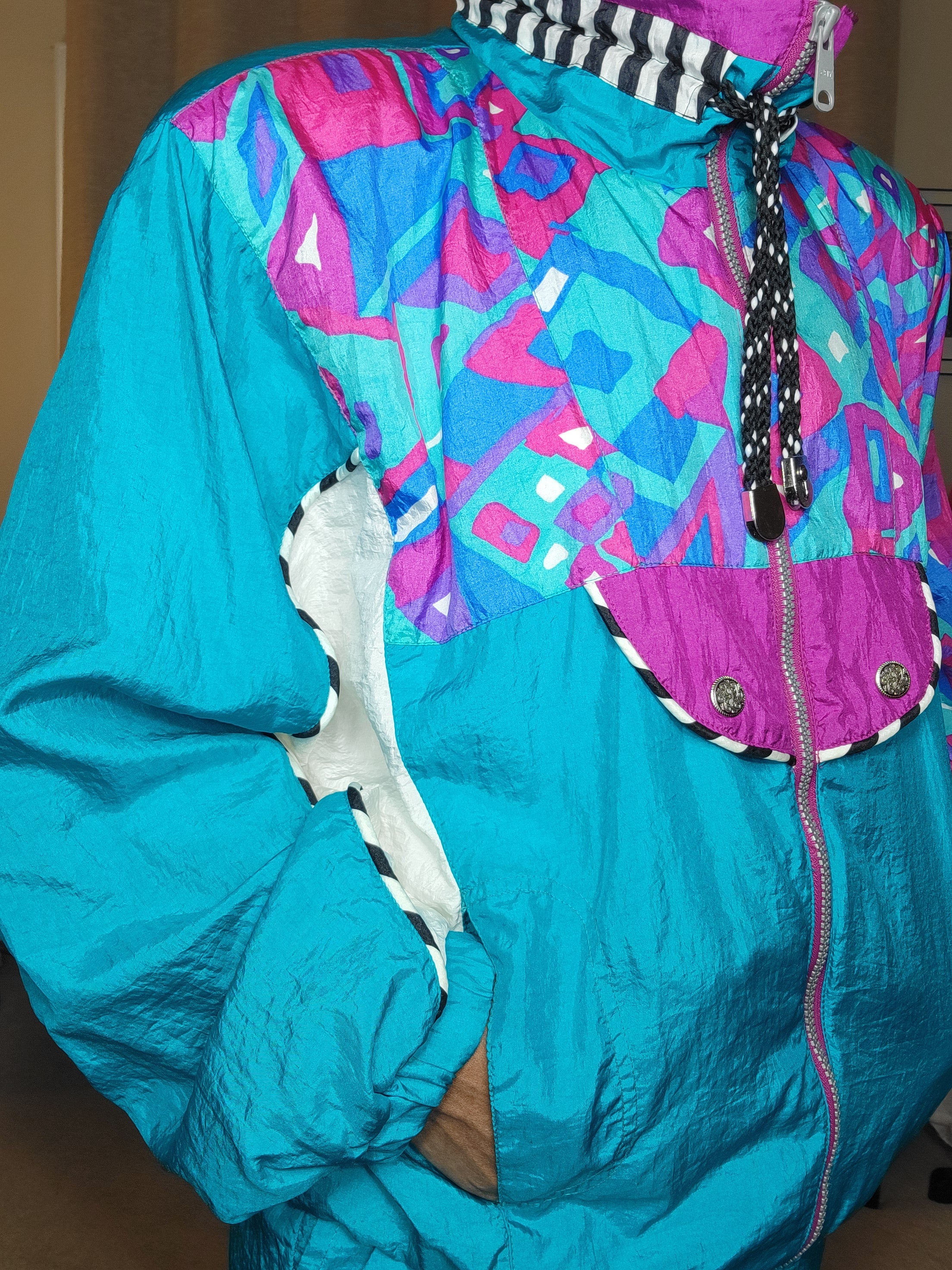 Dope Print Vintage Windbreaker